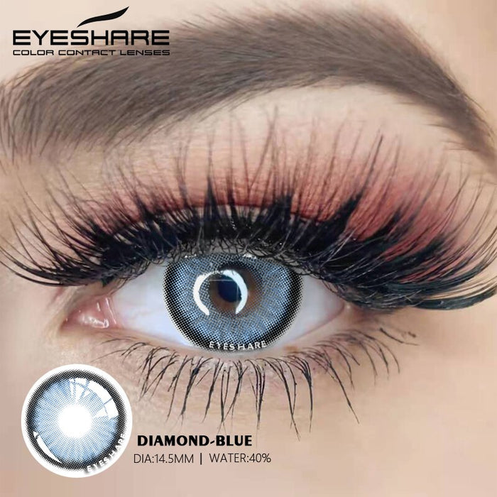 EYESHARE 2 個ナチュラルカラーコンタクトレンズ目用カラーコンタクトレンズ毎年美しい瞳孔メイクアップコンタクトレンズ