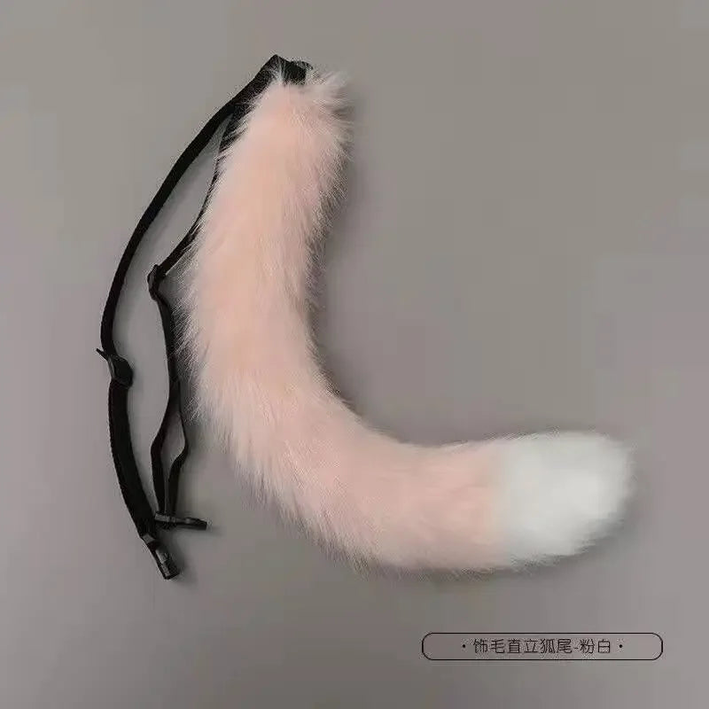 Long Hair Beast Tail – Extra Large Plush Fox Wolf Tail for Cosplay, Furry & Halloween