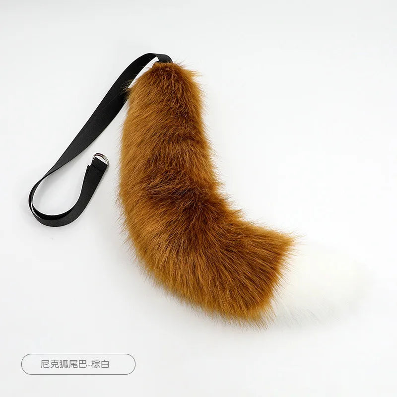 New Red Fox Anime Beast Ear Beast Tail Wolf Ear Cat Ear Headband Nick Fox Nick COSPLAY Simulation Fox Ears Hair Accessories