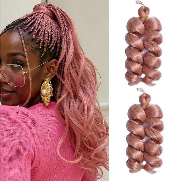 French Curls Braiding Hair Synthetic Water Wave Crochet Braids hair 12inch Spiral Curly for Women Party Pre Stretched Hair