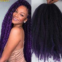18 Inch Marley Twist Crochet Hair – Ombre Black to Blonde Synthetic Afro Braiding Hair