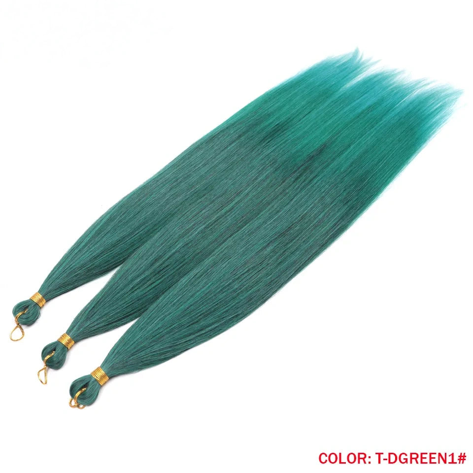 28" Deep Wave Crochet Braiding Hair 3 Pack 300g Synthetic Hair Bundles Ombre Blonde Crochet Hair Extensions