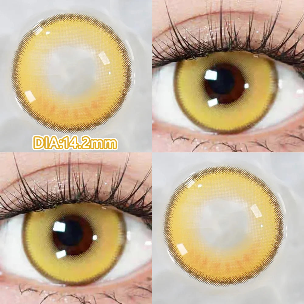 Blue Cosplay Series Colored Contact Lenses for Eyes With Prescription Cosmetics Pupils Eye Color Lenses Myopia Lens OVO