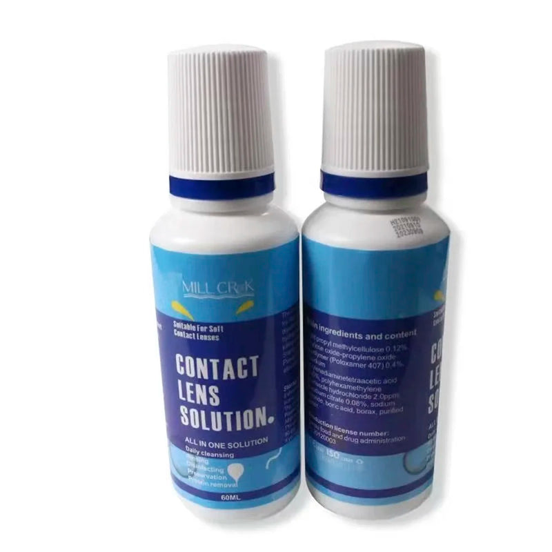 60ML Contact Lens Liquid Nursing Solution For Contact Lenses Drops Beauty Pupil Cleaning Moisturizing Eye Health Care