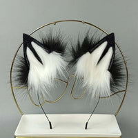 cosplay animal ears wolf ears fox ears cat ears lolita red wolf tail show halloween birthday party fox tail wolf tail