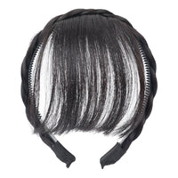 Clip-In Bangs Headband – Synthetic Fake Fringe Hair Extension with Invisible Natural Clips for Women