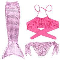 Mermaid Tail for Kids 2025 new girls Cosplay Mermaid Cosplay beach swimsuit for ages 5-10