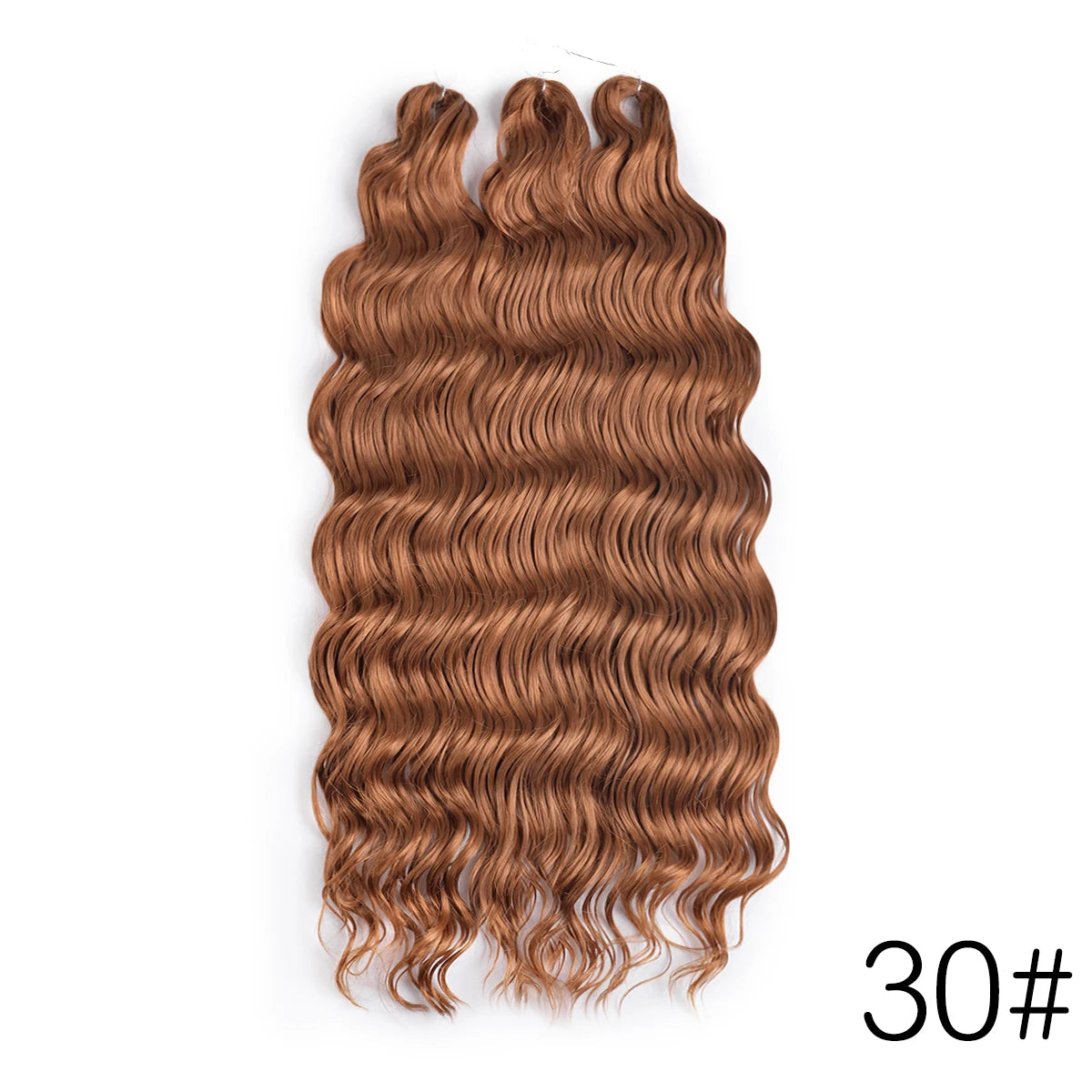 28 Inch Deep Wave Crochet Hair | Synthetic Ocean Wave Braiding Extensions
