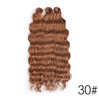 28 Inch Deep Wave Crochet Hair | Synthetic Ocean Wave Braiding Extensions