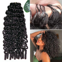 Burmese Curly Human Hair for Crochet Braids – Invisible Knot