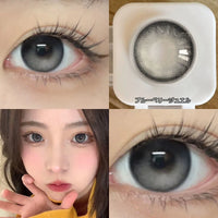 Black Large Diameter Color Contact Lenses for Eyes Annual Soft Round Beautiful Pupils KSSEYE 1 Pair