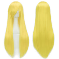 80cm Long Straight Cosplay Wig Synthetic Heat Resistant Wig for Women Party Costume Hair