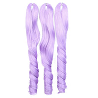 18 Inch French Curly Crochet Braiding Hair Synthetic Blonde Loose Wave Braids Hair Spiral Curls Hair Extensions