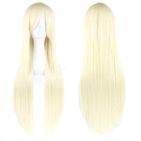 80cm Long Straight Cosplay Wig Synthetic Heat Resistant Wig for Women Party Costume Hair