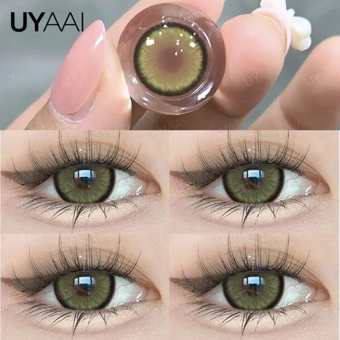 Color Contact Lenses with Diopters Cosplay Colored Lenses Anime Myopia Color Lens Eyes Pink Lenses Graduated Blue Lenses