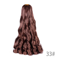 1B/Pink 24" Synthetic French Curly Braiding Hair Pre Stretched Loose Wavy Spiral Curl Crochet Braids Hair Extensions for Women