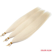 28" Deep Wave Crochet Braiding Hair 3 Pack 300g Synthetic Hair Bundles Ombre Blonde Crochet Hair Extensions