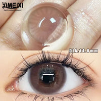 YIMEIXI 5 Pairs 1Day Pink Contacts Lenses Myopia Prescription Daily Disposable Eyes Nature Colored Lenses Makeup Beauty Pupil
