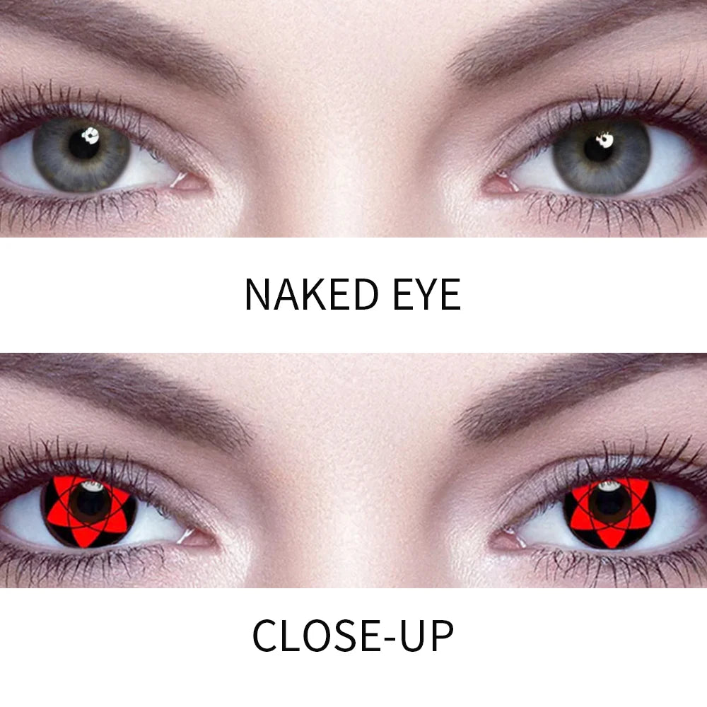 COSPLAY Pupil Contact Lenses for Eyes Myopia Color Lens Halloween Comestic Anime Lenses