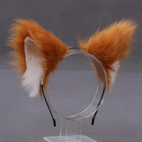 Furry Animal Cat Fox Ear Hair Hoops Party Cosplay Fur Hairband Girls Fashion Halloween Anime Headbands Headwear Hair Accessories