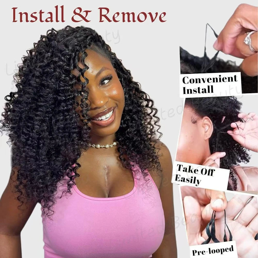 Deep Wave Human Hair for Crochet Braids – Pre-Separated