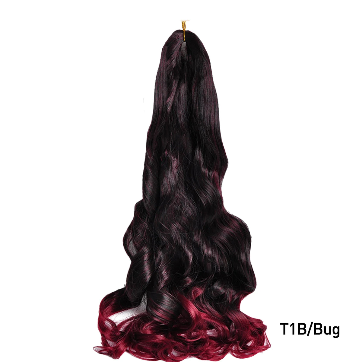 French Curls Braiding Hair Extensions Synthetic Hair Loose Wave Spiral Curl Braids High Temperature Ombre Pre Stretched Hair