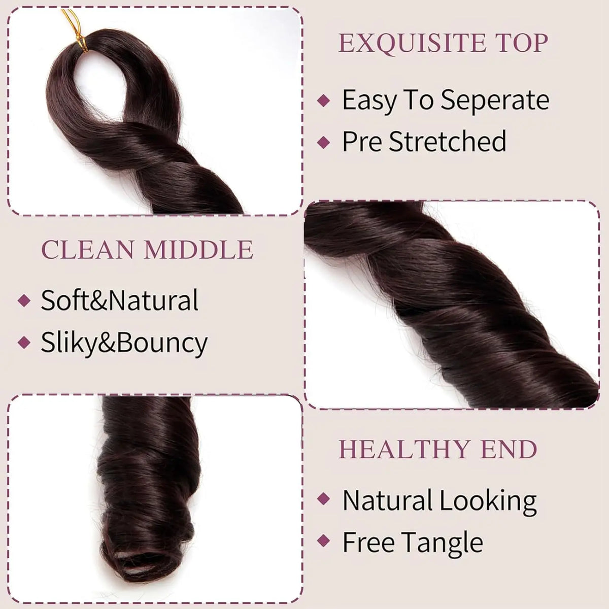 French Curl Crochet Braids Short Curly Crochet Hair Bouncy Synthetic knotless Braiding