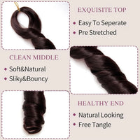 French Curl Crochet Braids Short Curly Crochet Hair Bouncy Synthetic knotless Braiding