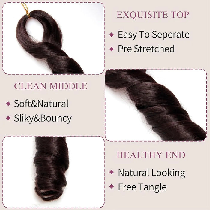 French Curl Crochet Braids Short Curly Crochet Hair Bouncy Synthetic knotless Braiding