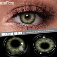 EYESHARE 1pair New Color Contact Lenses for Eyes Brown Eyes Lens Fashion Blue Lenses Green Beautiful Pupil Yearly Gray Contact