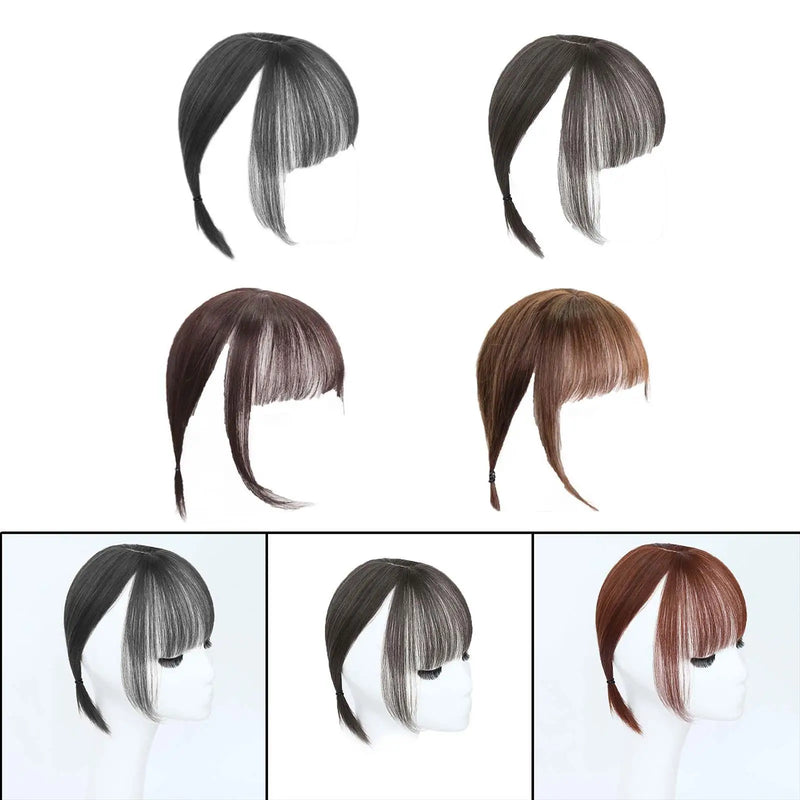 Bangs Hair Clip in Hair Extension Charming Easy to Wear for Women Air Bangs Fringe with Temples Air Bangs for Costume Dating