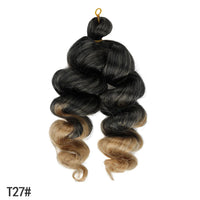 French Curly Crochet Hair Short 12inch Synthetic Braiding Hair Loose Wavy French Curl Braids Extensions for Women