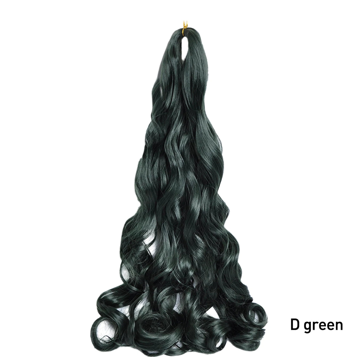 French Curls Braiding Hair Extensions Synthetic Hair Loose Wave Spiral Curl Braids High Temperature Ombre Pre Stretched Hair