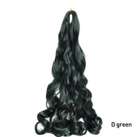 French Curls Braiding Hair Extensions Synthetic Hair Loose Wave Spiral Curl Braids High Temperature Ombre Pre Stretched Hair