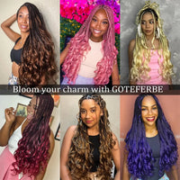 French Loose Curly Braiding Hair12Inch Synthetic French Curl Braiding Hair Extensions Pre Stretched Deep Wavy Twist Crochet Hair