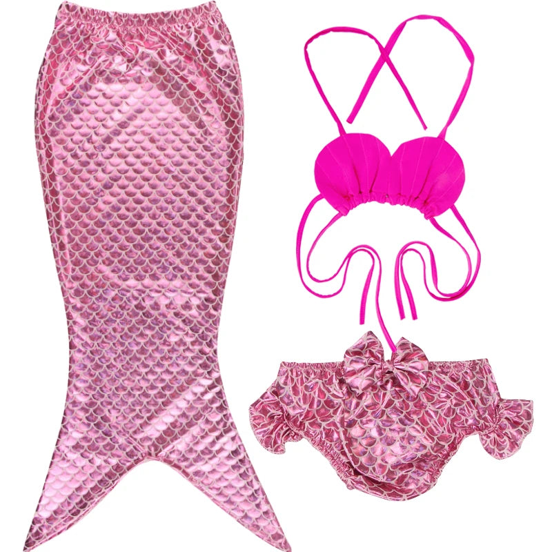 Mermaid Tail for Kids 2025 new girls Cosplay Mermaid Cosplay beach swimsuit for ages 5-10