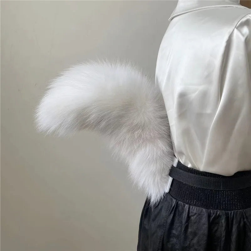 Plush Fox Tail Cosplay Accessory – Adjustable Belt & Bendable Faux Fur Tail