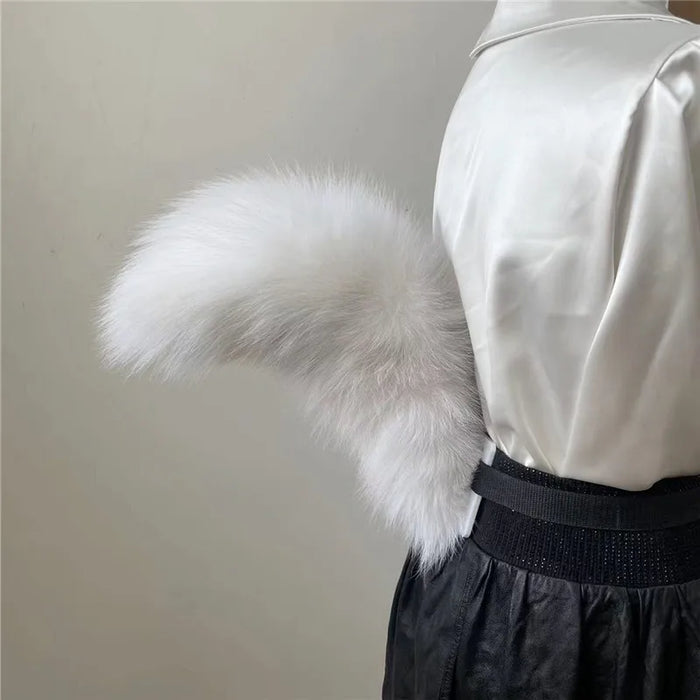 Plush Fox Tail Cosplay Accessory – Adjustable Belt & Bendable Faux Fur Tail
