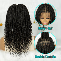 Dreadlock Wig for Black Women – Faux Locs Full Lace Wig with Curly Ends