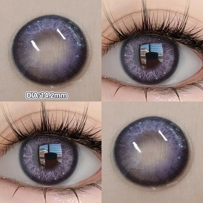 Colored Rainbow Contact Lenses Belleza Color Pupils Eye Color Lenses Myopia Lenses Makeup Gradient Lenses OVOLOOK-2pcs
