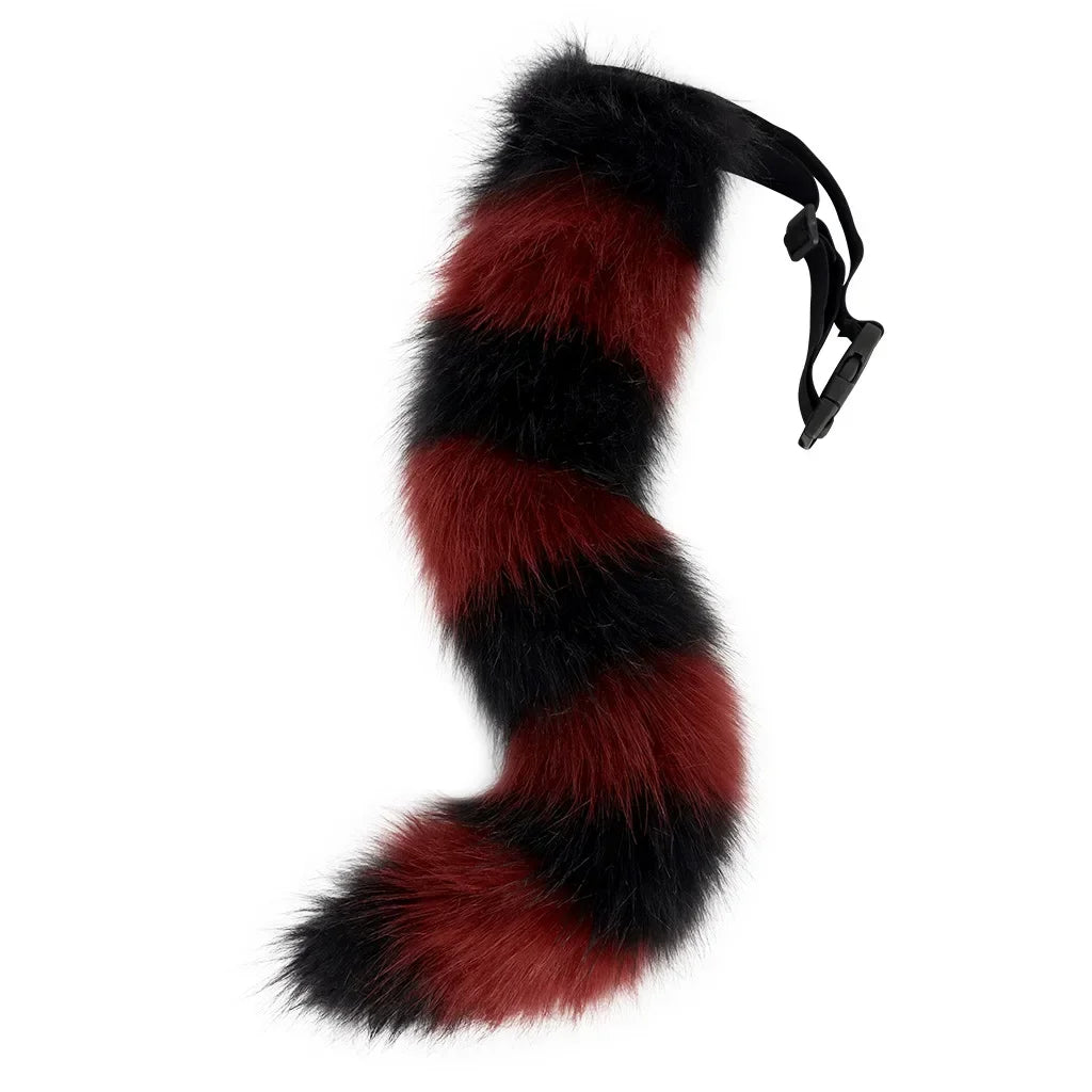 Plush Fox Tail Cosplay Accessory – 50cm Faux Fur Animal Tail with Waist Belt
