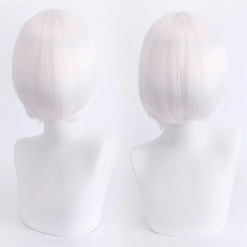 Short Cosplay Bob Wig – Face Contouring Thick Synthetic Hair Wig, Colorful Heat Resistant Fiber Wig