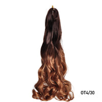 French Curls Braiding Hair Extensions Synthetic Spanish Curl Hair Loose Wave Spiral Curl Braids High Temperature For Black Women