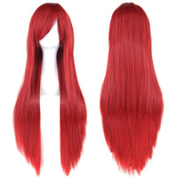 80cm Long Straight Cosplay Wig Synthetic Heat Resistant Wig for Women Party Costume Hair