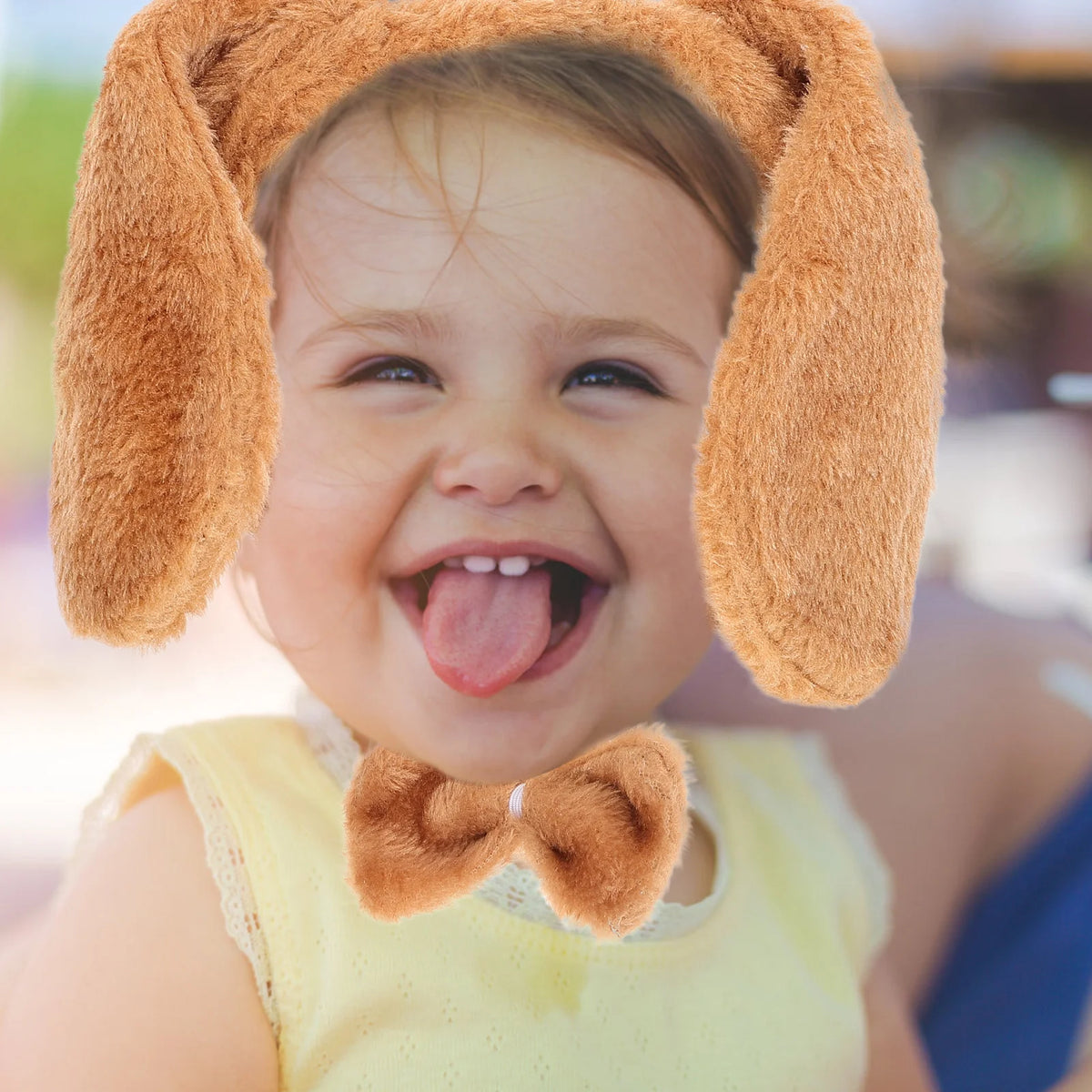 Costumes Cosplay Tail Tails Set Plush Bow Tie Dog Ears Headband Animal Headbands for Kids Fabric Child Decorative