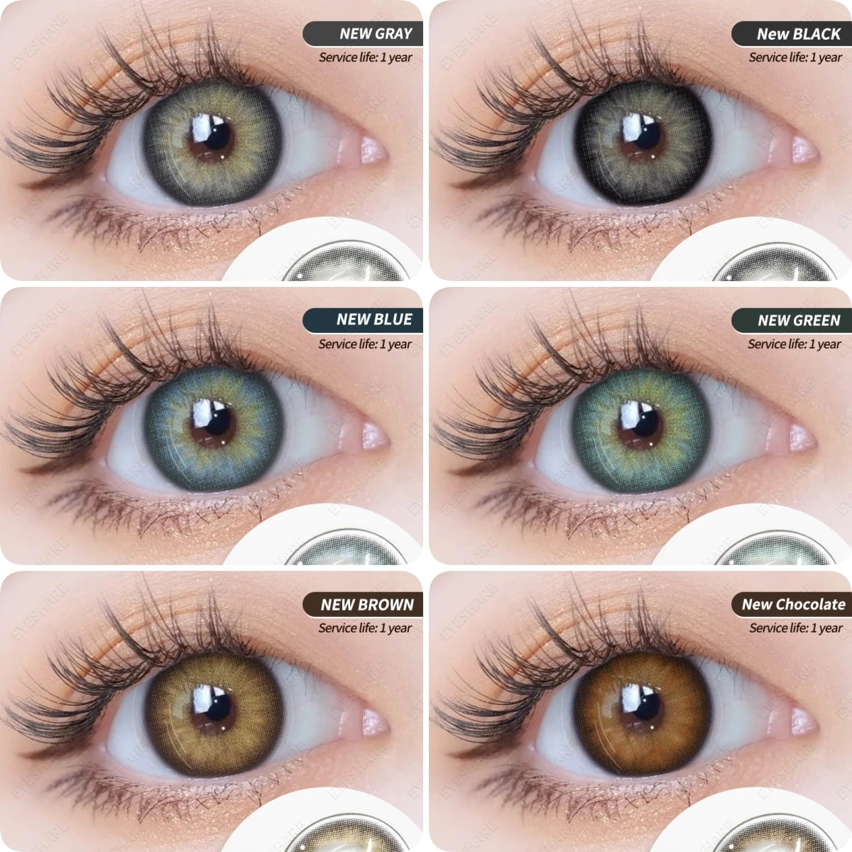 Colored Contact Lenses Natural Brown Eyes Contact Lenses Blue Lenses Yearly Green Eyes Contact