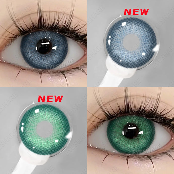 EYESHARE New Colored Contacts Lenses for Eyes Fashion Blue Contact Lens Brown Lenses Gray Pupils Yearly Cosmetic Green Contacts