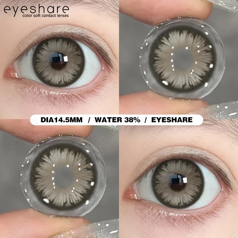 EYESHARE 1Pair Colored Contact Lenses for Eyes White Cosplay Lenses Red Anime Lenses Pink Colored Lens Yearly Blue Eye Contact