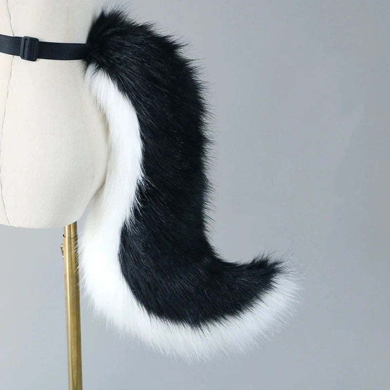 Plush Fox Tail Cosplay Accessory – Adjustable Belt Waist Tail for Costume Parties
