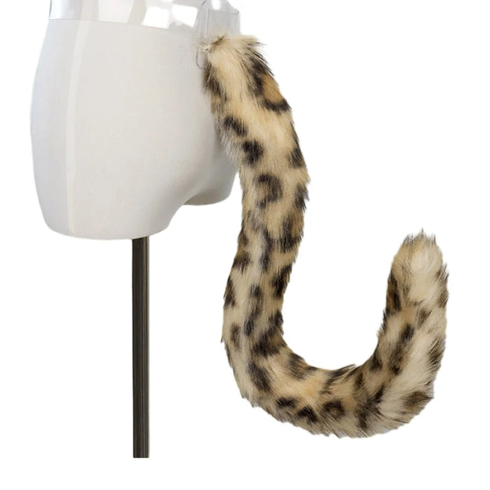 Plush Wolf Tail Cosplay Accessory – Long Faux Fur Tail with Adjustable Belt